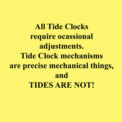 Tide Clock Fisherman Design, Atlantic Coast High and Low Tidal Times